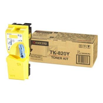 Original Kyocera 1T02HPAEU0 / TK-820Y Toner Gelb