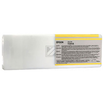 Original Epson C13T591400 / T5914 Tinte Gelb