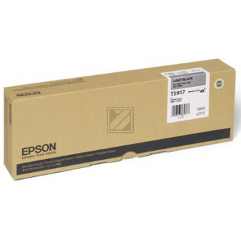 Original Epson C13T591700 / T5917 Tinte Light Schwarz