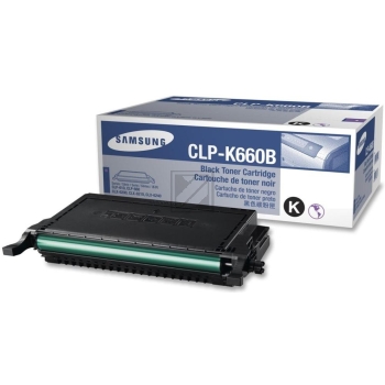Original Samsung CLP-K660B / K660 Toner Schwarz