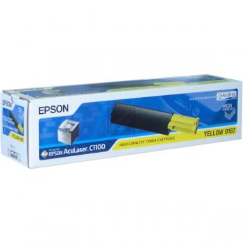 Original Epson C13S050187 / S050187 Toner Gelb XXL
