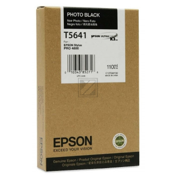 Original Epson C13T564100 / T5641 Tinte Foto Schwarz