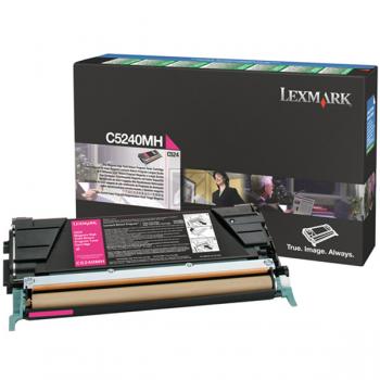Original Lexmark C5240MH Toner Magenta