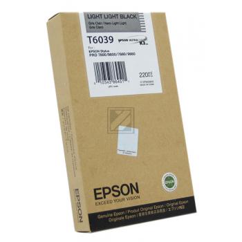 Epson Tintenpatrone schwarz light, light HC (C13T603900, T6039)