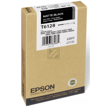 Original Epson C13T612800 / T6128 Tinte schwarz matt
