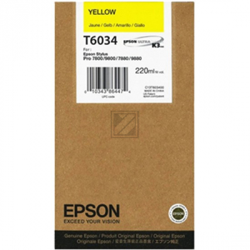 Epson Tintenpatrone gelb HC (C13T603400, T6034)