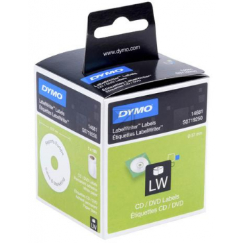 Dymo S0719250 CD/DVD Etiketten selbstklebende Etiketten