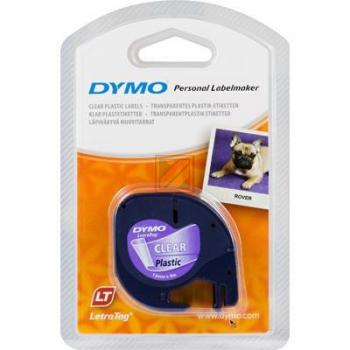Original Dymo 16951 / S0721550 LetraTAG Kunststoffband 12 mm Transparent