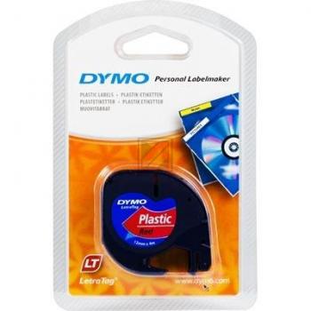 Original Dymo 91223 / S0721680 LetraTAG Kunststoffband 12 mm rot