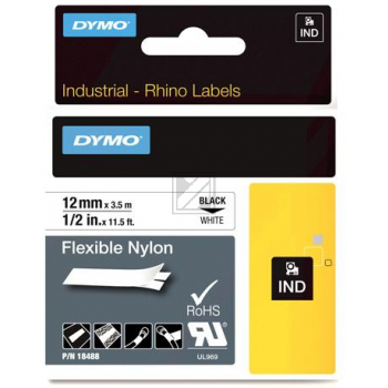 Original Dymo 18758 / S0718100 Farbband Weiß