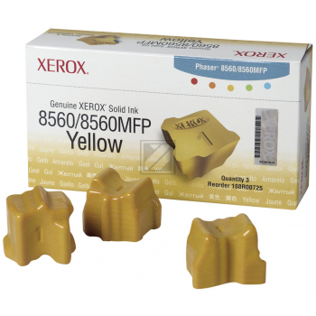 Original Xerox 108R00725 / 8560 Festtinte Gelb 3er Set