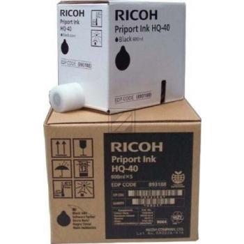 Original Ricoh 893188 / JP40HQ Tinte Schwarz 5er Set