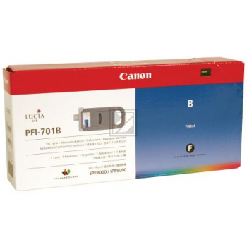 Original Canon 0908B001 / PFI-701B Tinte Blau XXL