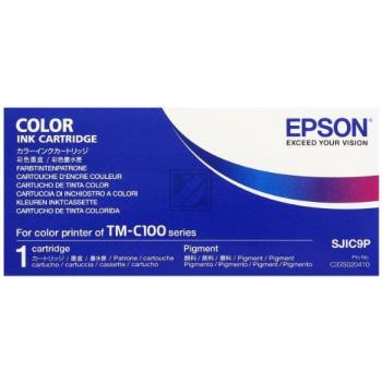 Original Epson C33S020410 / SJIC9P Tinte Cyan, Magenta, Gelb