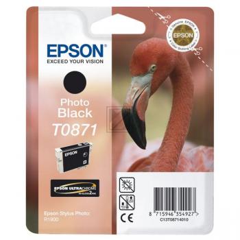 Original Epson C13T08714010 / T0871 Tinte Light Schwarz