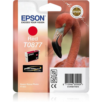 Original Epson C13T08774010 / T0877 Tinte Rot