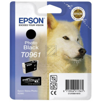 Original Epson C13T09614010 / T0961 Tinte Schwarz