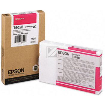 Original Epson C13T605B00 / T605B Tinte Magenta