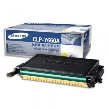 Original Samsung CLP-Y660A / Y660 Toner Gelb