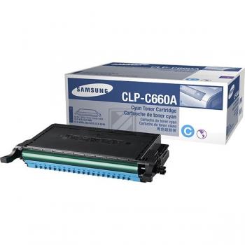 Original Samsung CLP-C660A / C660 Toner Cyan