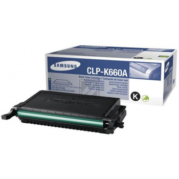 Original Samsung CLP-K660A / K660 Toner Schwarz