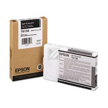 Original Epson C13T613800 / T6138 Tinte schwarz matt
