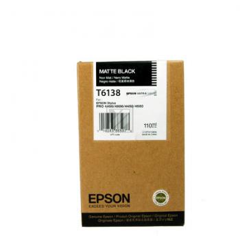 Original Epson C13T613800 / T6138 Tinte schwarz matt