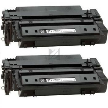 Original HP Q7551XD / 51XD Toner Schwarz 2er Set