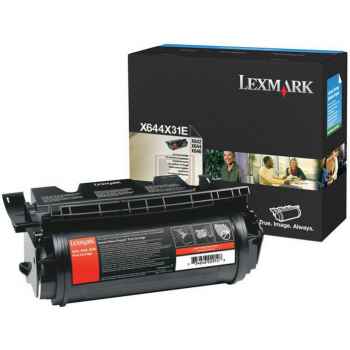 Original Lexmark X644X31E / X644X31 Toner Schwarz
