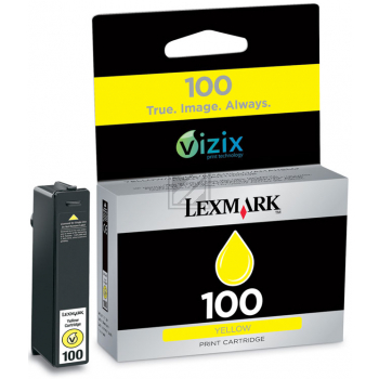 Original Lexmark 014N1071E / NO100XL Tinte Gelb XL