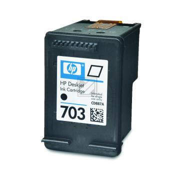 Original HP CD887A / 703 Tinte Schwarz