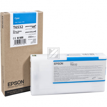 Original Epson C13T653200 / T6532 Tinte Cyan