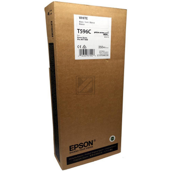 Original Epson C13T596C00 / T596C Tinte Wei