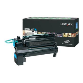 Original Lexmark C792X1CG Toner Cyan XXL