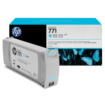Original HP B6Y12A / 771C Tinte Cyan (Hell)