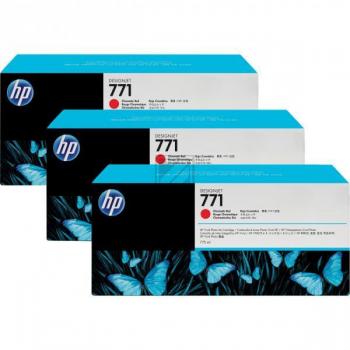 Original HP B6Y33A / 771C Tinte Magenta 3er Set