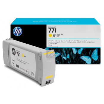 Original HP B6Y10A / 771C Tinte Gelb