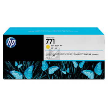 Original HP B6Y10A / 771C Tinte Gelb