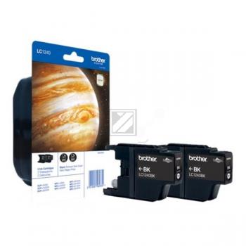 Original Brother LC1240 Tinte Schwarz XXL 2er Set