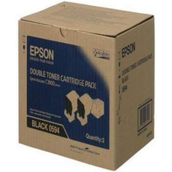 Original Epson C13S050594 / S050594 Toner Schwarz 2er Set
