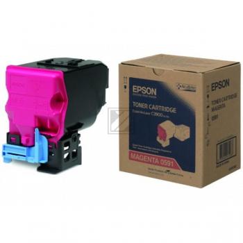 Original Epson C13S050591 / S050591 Toner Magenta