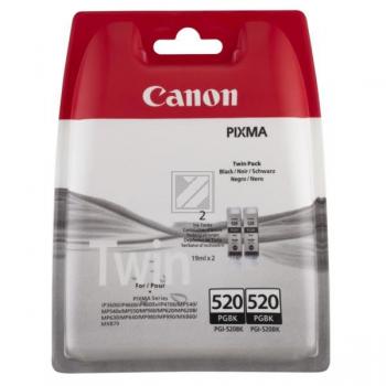 Original Canon 2932B009 / PGI-520BK Tinte Schwarz 2er Set