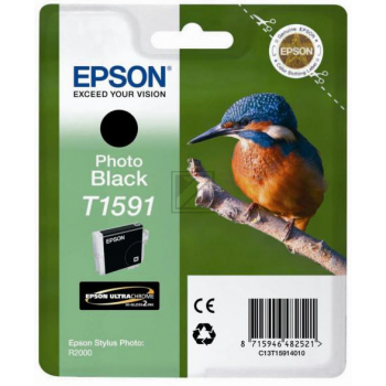 Original Epson C13T15914010 / T1591 Tinte Foto Schwarz