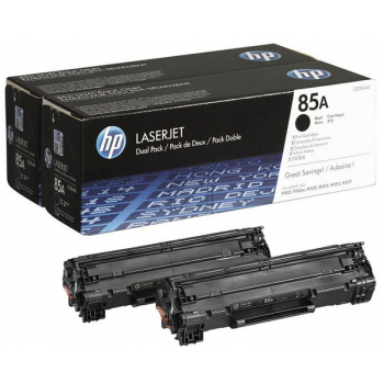 Original HP CE285AD / 85A Toner Schwarz 2er Set