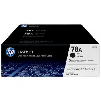 Original HP CE278AD / 78A Toner Schwarz 2er Set