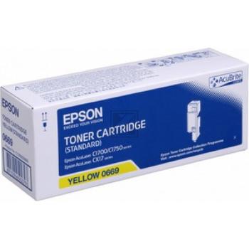 Original Epson C13S050669 / S050669 Toner Gelb