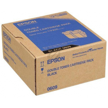 Original Epson C13S050609 / S050609 Toner Schwarz 2er Set