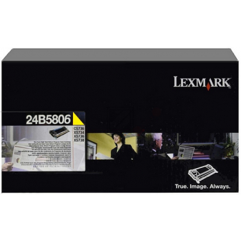 Original Lexmark 24B5806 Toner Gelb