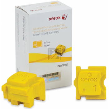 Original Xerox 108R00997 Festtinte Gelb 2er Set