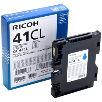 Original Ricoh 405766 / GC 41CL Gelkartusche Cyan